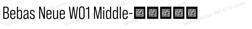 Bebas Neue W01 Middle字体转换